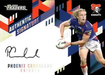 2024 NRL Traders Titanium - Authentic Signatures Black #AB09 Phoenix Crossland Front